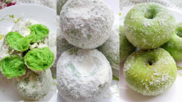 Donut Pandan Santan Rasa Berlemak Dan Cukup Enak Icookasia Asian Recipe Food Channel