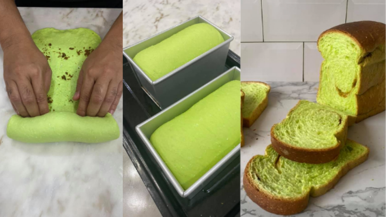 Resepi Viral Roti Pandan Gula Melaka Hasilnya Memang Cantik Gebu Dan Lembut Icookasia