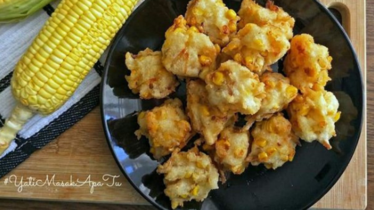 resepi cucur jagung lembut