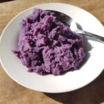 Traditional Filipino ube halaya made from purple yam