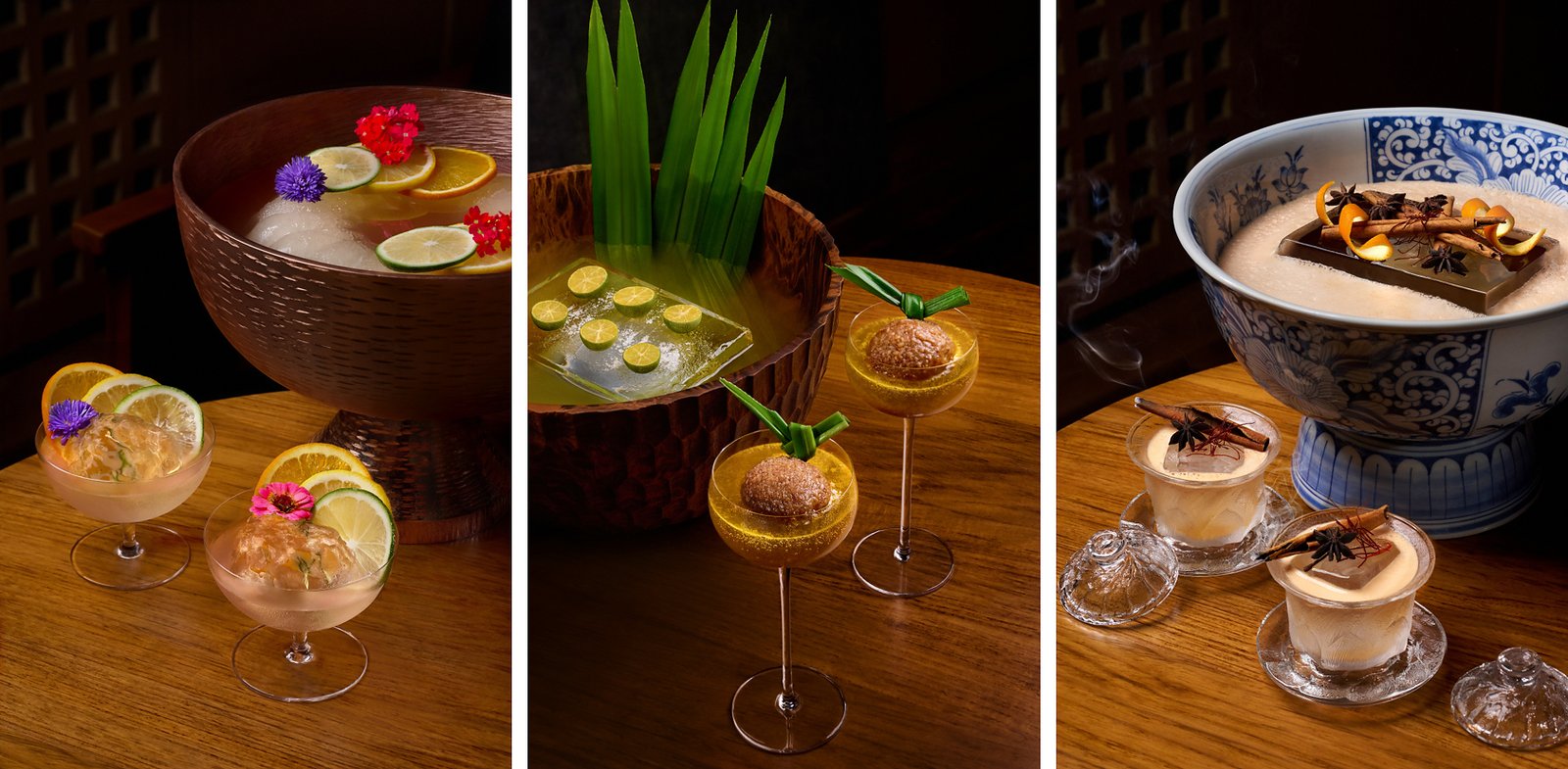 Blooming Flower, Silk Road and Night Market drinks from Renaissance Hotels