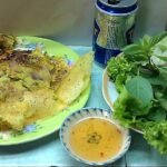 Bánh xèo served in Saigon in an earlier photograph
